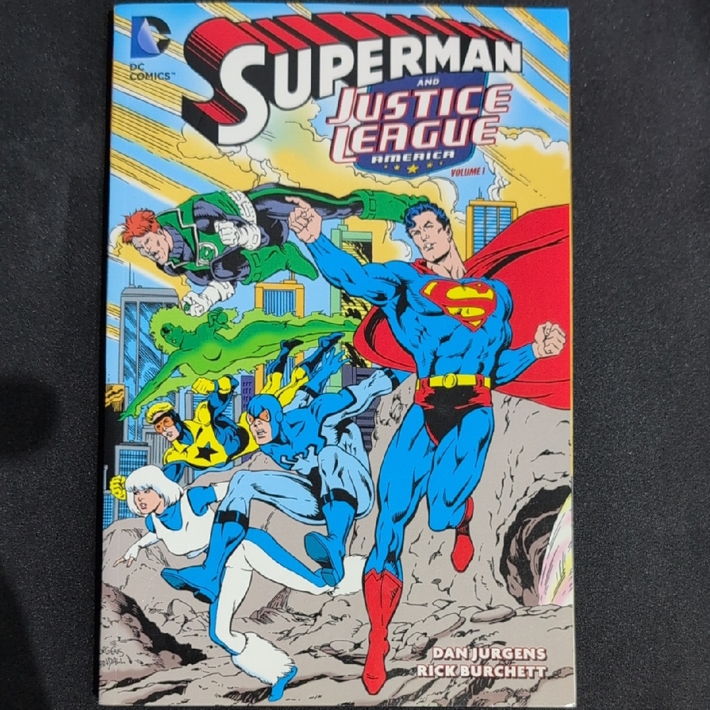 DC Comics Superman and Justice League in Red and Blue